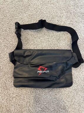Black Waterproof Waist Pack with Adjustable Strap